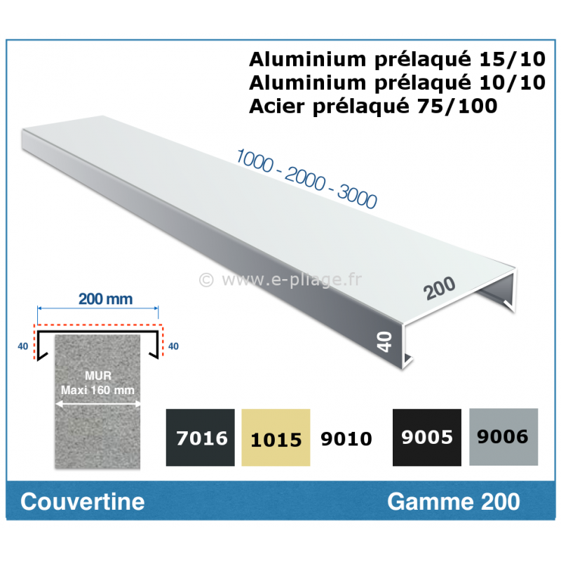 Tôle en Aluminium 2000 X 1000 X 3.0 - large choix de dimension