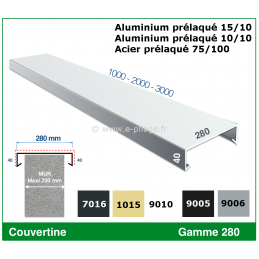 Couvertines d'acrotères...