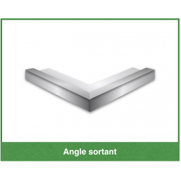 Angle sortrant soudé,...