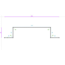 GALVA, 40/10, Dev. 322, Lg. 40