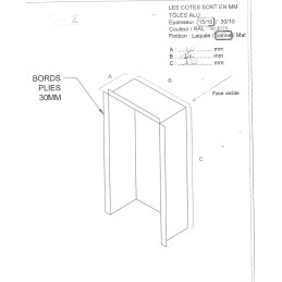 ALUMINIUM Prélaqué Ral 9010...