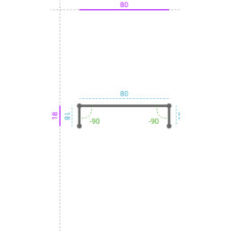 Inox SQUARES - 304L, 10/10,...