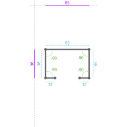 ALUMINIUM Prélaqué Ral 7037...