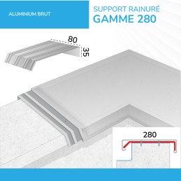 Support rainuré alu...