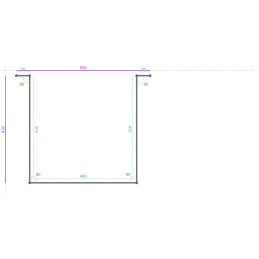 CORTEN (livré non-rouillé),...