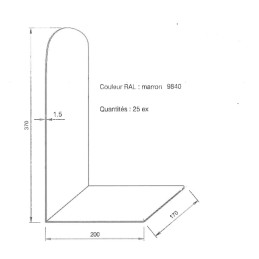 ALUMINIUM Prélaqué Ral 9840...