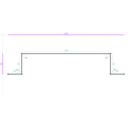 ACIER PostLaqué 2Faces 9005...