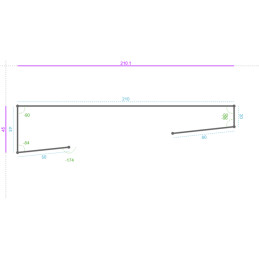 ACIER PostLaqué 2Faces 9005...