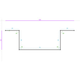 GALVA, 40/10, Dev. 167, Lg. 25