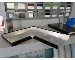 Angle couvertine aluminium 15/10 7016 satiné